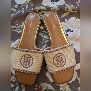 Tommy Hilfiger Pezly Raffia Sandals 7.5